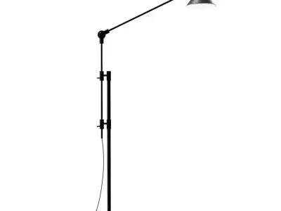 Odine Floor Lamp Black 3D model