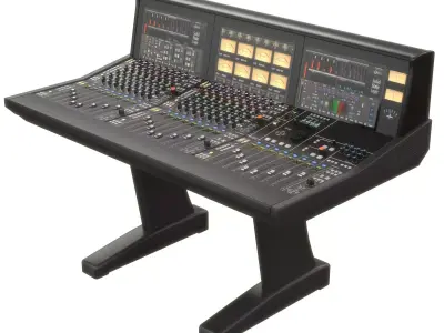 Oracle Solid State Logic Analogue Studio Mixing Console  Low-poly 3D model