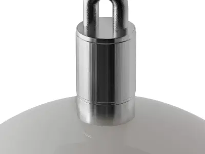 Forked Globe Pendant light 3D model