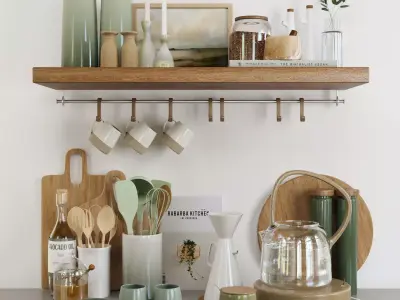 kitchen accessories 0001 3D model