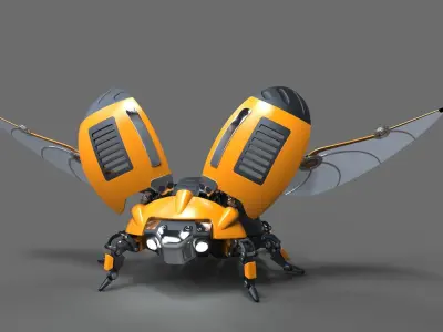 Robot Beetle Ladybug 3D model