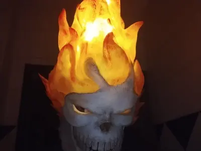 Ghost raider mask  Halloween  3D model