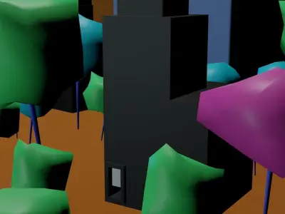 garohills scenes Low-poly 3D model