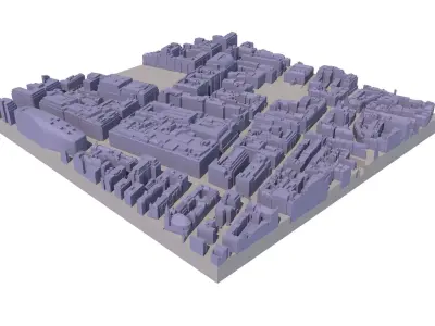 London city tile Level 2 block TQ2881 South West 3D model