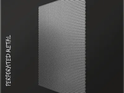 Perforated metal 2 3D model