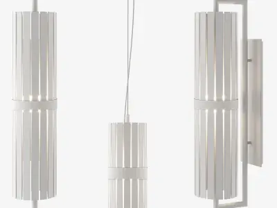 LUXXU LIBERTY SMALL PENDANT and LIBERTY II SMALL WALL 3D model