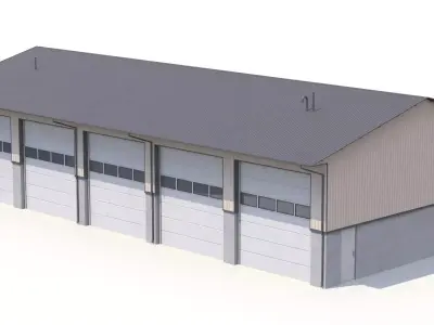 Industrial Building 40 PBR Low-poly 3D model