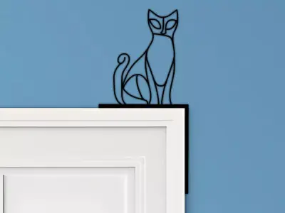 Cat Door Corner Decor 3D print model purchase