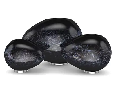 Dark Blue Vases 3D model