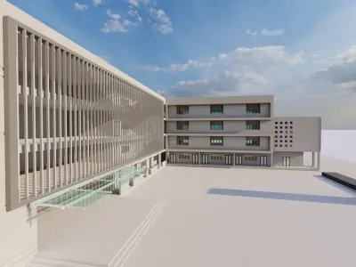 School-University- High School 3D model