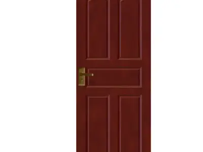 Porta classica lignea realistic wooden door 3D model 3D model