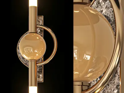 Dallas Wall Lamp 3D model