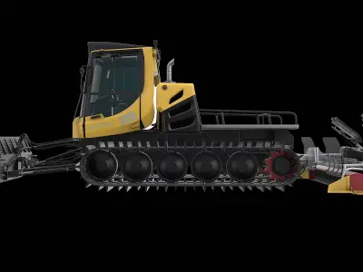  Snow Groomer PistenBully 100 - Yellow 