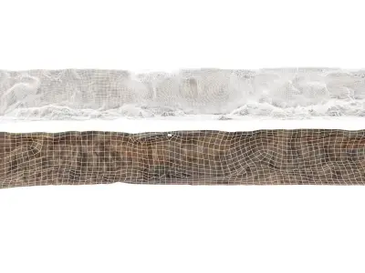 Eroding  Beach Cliff 01 Low-poly 3D model