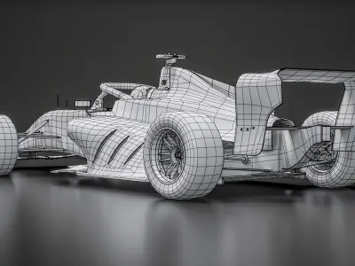  F1 Academy 2024 Tatuus F4-T-421 Race Car White Mockup 