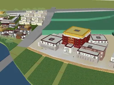 vacation spot-Resort-Fashion Leisure Hotel-0100 3D model