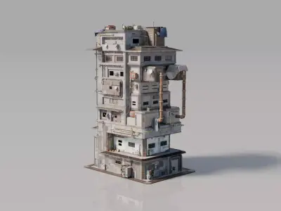 Neighborhood tower Building 3D model