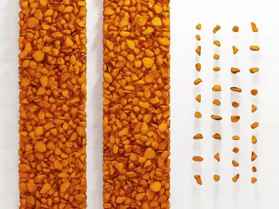 Pebble road color 3D model