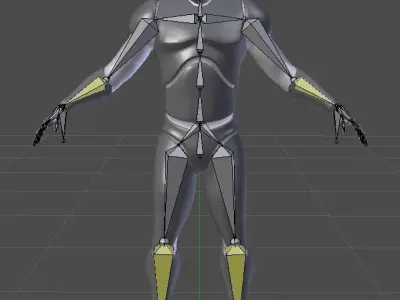 fully-rigged    SCI-FI CHARACTER Low-poly 3D model