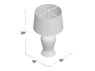 Herron Table Lamp - 3 Colour 3D model