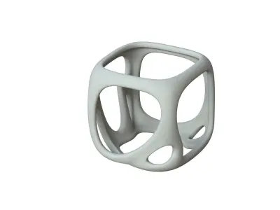 SciFi Cube Object No 16787 Low Poly Shape Texture