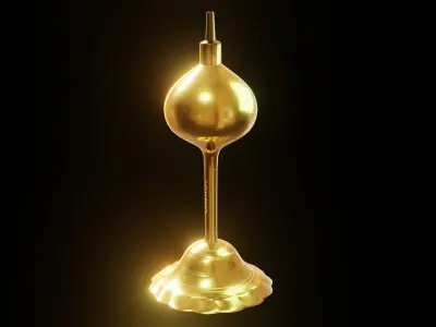 Modern Oil Lamp Free low-poly 3D model