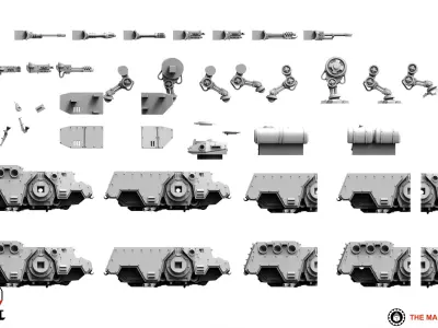 Valour Korps - Transport Walker 3D print model