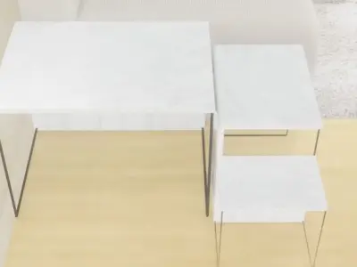 Cute style Living Room 3D model