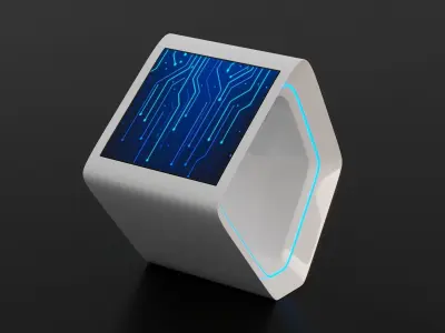 Touch Screen Monitor for public space - perfect for showroom Free 3D model