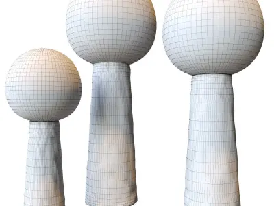 Kokeshi pulpo floor lamp 3D model