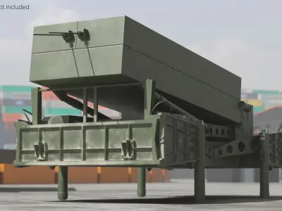  MEADS Mobile Radar Unit Stowed Green 