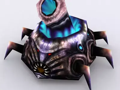 3DRT - Warbeast Monster - Turrchid Low-poly 3D model