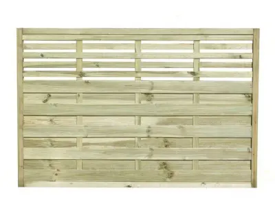 Kyoto Horizontal Weave Fence Panel 3D model