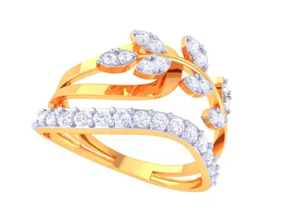  Women Ring MTL 3dm STL OBJ FBX Details 3D print model order