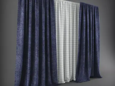 Curtain 3D model 14 3D model