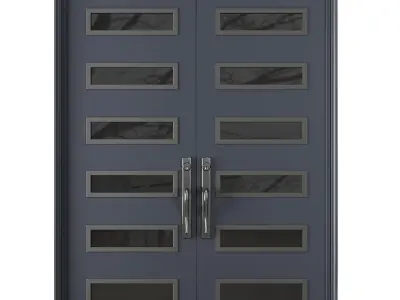 Entrance door set68 3D model