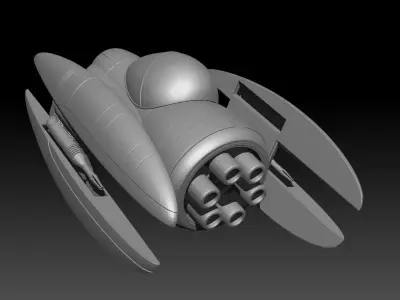 P-83 Star Snub Fighter 3D print model