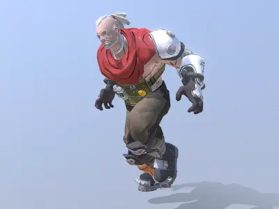 TERMINATOR CYBORG JASON RUNNING fbx png 3D model