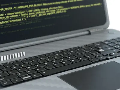 Tactical Laptop Low-poly 3D model