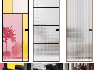 Glas Italia Sherazade interior doors 3D model