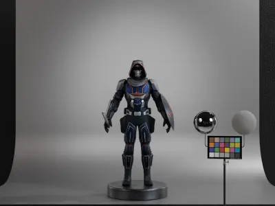 Taskmaster Low-poly 3D model