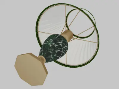 High-quality model of a table lamp with a lampshade 3D model