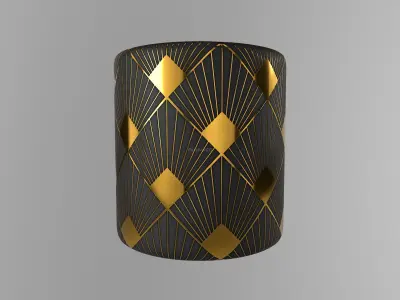 Art Deco Wall PBR Substance Material Texture
