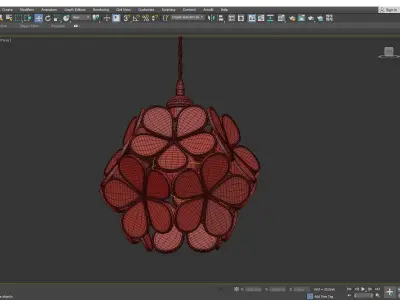SUM chandelier Low-poly 3D model