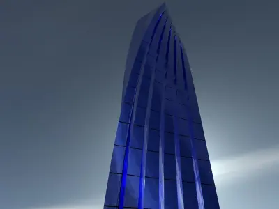 Glass Building 3D model