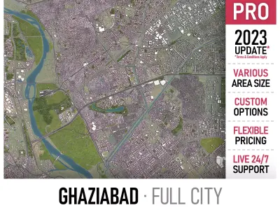 Ghaziabad Low-poly 3D model