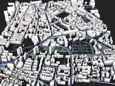 City Map 3D model