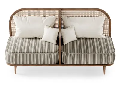 Two-seater restaurant sofa TS2  3D model