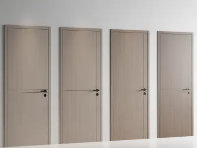 Doors Set 9 door of four 3D model