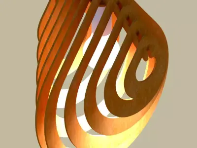 Chandelier lamp model 3D 3D model